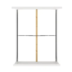 Letti Piazza E Mezza|Letti Piazza E Mezza > Dmora Letto piazza e mezza Armungia, 172x213 h110 cm, Bianco