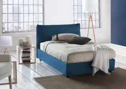 Letti Piazza E Mezza|Letti Contenitore > Dmora Letto piazza e mezza Arnaldo, adatto per materasso Cm 120x200, Grigio
