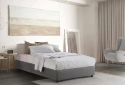 Letti Piazza E Mezza|Letti Contenitore > Dmora Letto piazza e mezza Asid, adatto per materasso Cm 120x190, Rosso