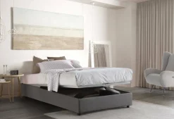 Letti Piazza E Mezza|Letti Contenitore > Dmora Letto piazza e mezza Asid, adatto per materasso Cm 120x190, Rosso