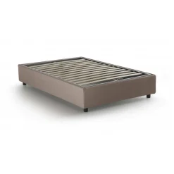 Letto piazza e mezza Asid, adatto per materasso Cm 120x190, Tortora