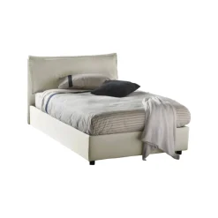 Letti Piazza E Mezza|Letti Contenitore > Dmora Letto piazza e mezza Asso, adatto per materasso Cm 120x190, Beige