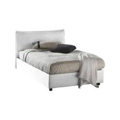 Letti Piazza E Mezza|Letti Contenitore > Dmora Letto piazza e mezza Attinia, con materasso Cm 120x190 incluso, Blu