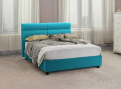 Letti Piazza E Mezza|Letti Piazza E Mezza > Dmora Letto Piazza e Mezza Sfoderabile Contenitore, Dimensione Materasso 120x190 cm Made in Italy - Brivio Azzurro