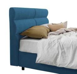 Letti Piazza E Mezza|Letti Piazza E Mezza > Dmora Letto Piazza e Mezza Materasso Incluso Sfoderabile, Contenitore Made in Italy - Brinzio Blu
