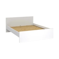 Letti Piazza E Mezza|Letti Piazza E Mezza > Dmora Letto piazza e mezza Bolaven, 207x166 h80 cm, Bianco