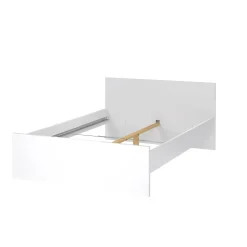 Letto piazza e mezza Bora, 146x207 h80 cm, Bianco