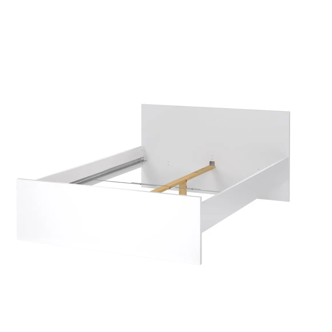 Letto piazza e mezza Bora, 146x207 h80 cm, Bianco