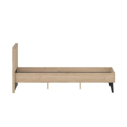 Letto piazza e mezza Elida, 206x153 h91 cm, Rovere