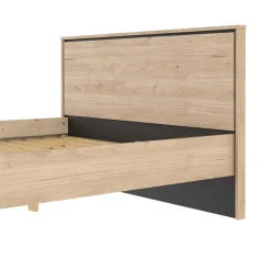 Letto piazza e mezza Elida, 206x153 h91 cm, Rovere