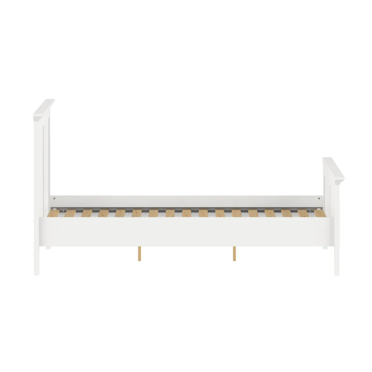 Letti Piazza E Mezza|Letti Piazza E Mezza > Dmora Letto piazza e mezza Faxai, 179x211 h110 cm, Bianco