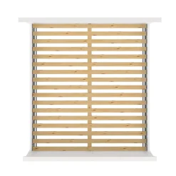 Letti Piazza E Mezza|Letti Piazza E Mezza > Dmora Letto piazza e mezza Faxai, 179x211 h110 cm, Bianco