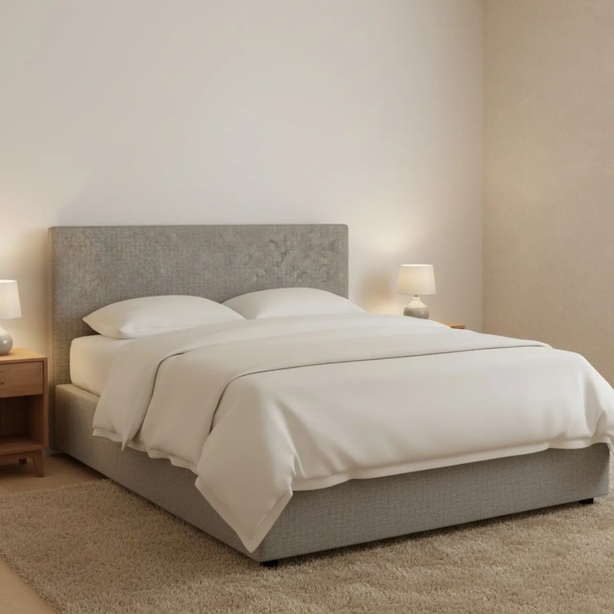 Letti Piazza E Mezza|Letti Piazza E Mezza > Dmora Letto Piazza e Mezza Sfoderabile Contenitore, Dimensione Materasso 120x190 cm - Ciconio Grigio Cenere