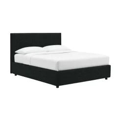 Letti Piazza E Mezza|Letti Piazza E Mezza > Dmora Letto Piazza e Mezza Sfoderabile Contenitore, Dimensione Materasso 120x190 cm - Ciconio Grigio Scuro