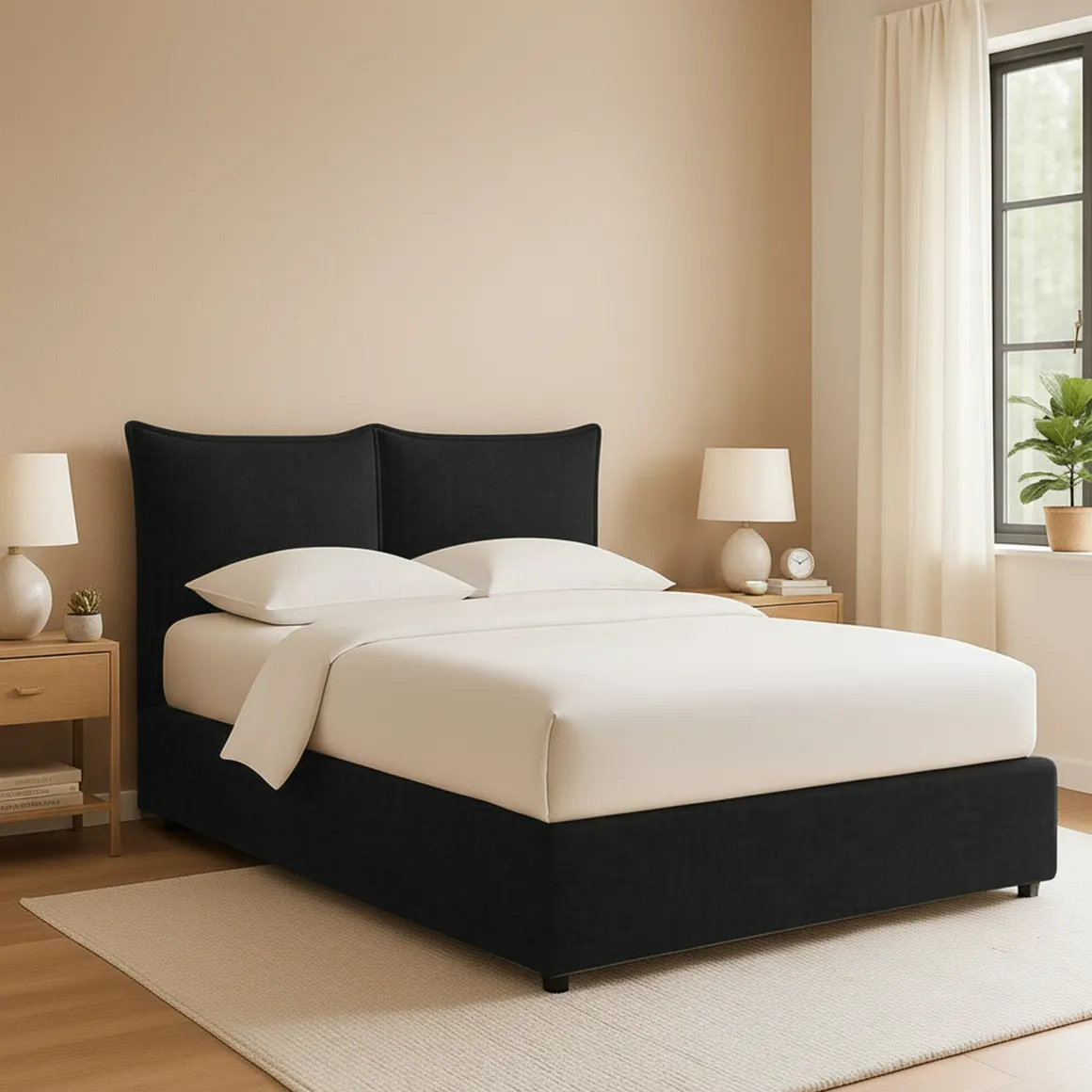 Letti Piazza E Mezza|Letti Piazza E Mezza > Dmora Letto Piazza e Mezza Sfoderabile Contenitore, Dimensione Materasso 120x190 cm - Rodero Grigio Scuro