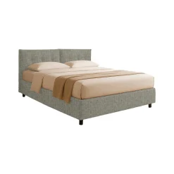 Letti Piazza E Mezza|Letti Piazza E Mezza > Dmora Letto Piazza e Mezza Grigio Sfoderabile Contenitore, Dimensione Materasso 120x200 cm - Diamante Grigio Sabbia