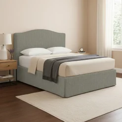 Letti Piazza E Mezza|Letti Piazza E Mezza > Dmora Letto Piazza e Mezza Grigio Sfoderabile Contenitore, Dimensione Materasso 120x200 cm - Pollutri Grigio Sabbia
