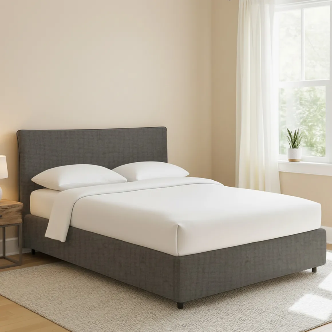Letti Piazza E Mezza|Letti Piazza E Mezza > Dmora Letto Piazza e Mezza Grigio Tortora Sfoderabile Contenitore, Dimensione Materasso 120x190 cm - Dogliola Grigio Antracite