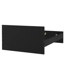 Letti Piazza E Mezza|Letti Piazza E Mezza > Dmora Letto piazza e mezza Gustava, 197x146 h80 cm, Bianco