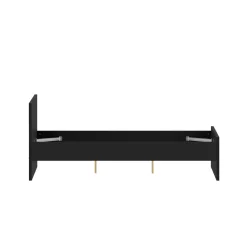 Letti Piazza E Mezza|Letti Piazza E Mezza > Dmora Letto piazza e mezza Gustava, 197x146 h80 cm, Bianco