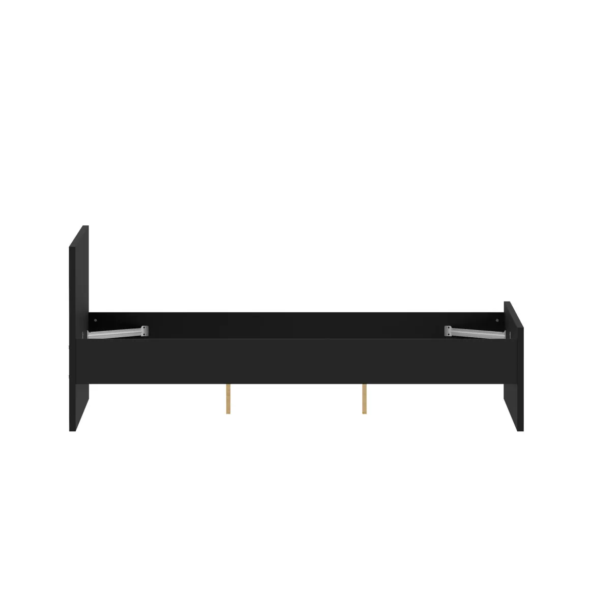Letti Piazza E Mezza|Letti Piazza E Mezza > Dmora Letto piazza e mezza Gustava, 197x146 h80 cm, Bianco
