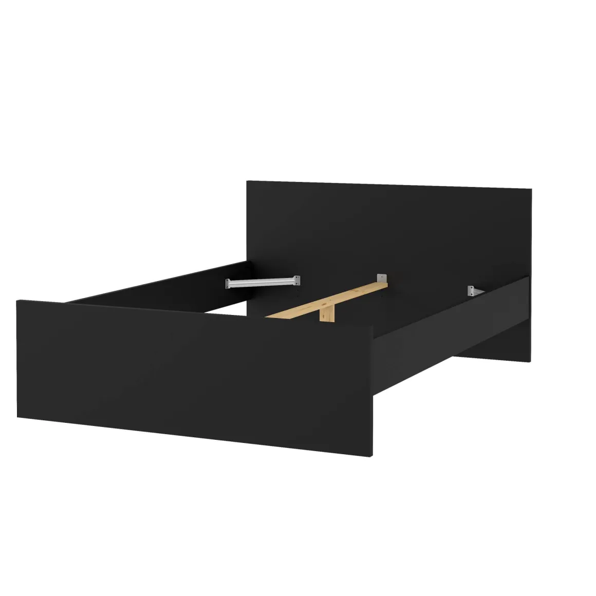 Letti Piazza E Mezza|Letti Piazza E Mezza > Dmora Letto piazza e mezza Gustava, 197x146 h80 cm, Bianco