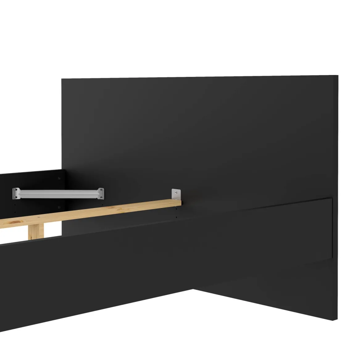 Letti Piazza E Mezza|Letti Piazza E Mezza > Dmora Letto piazza e mezza Gustava, 197x146 h80 cm, Bianco