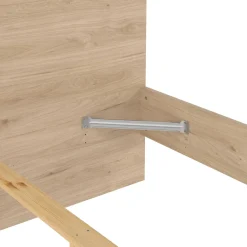 Letto piazza e mezza Gustava, 197x146 h80 cm, Rovere