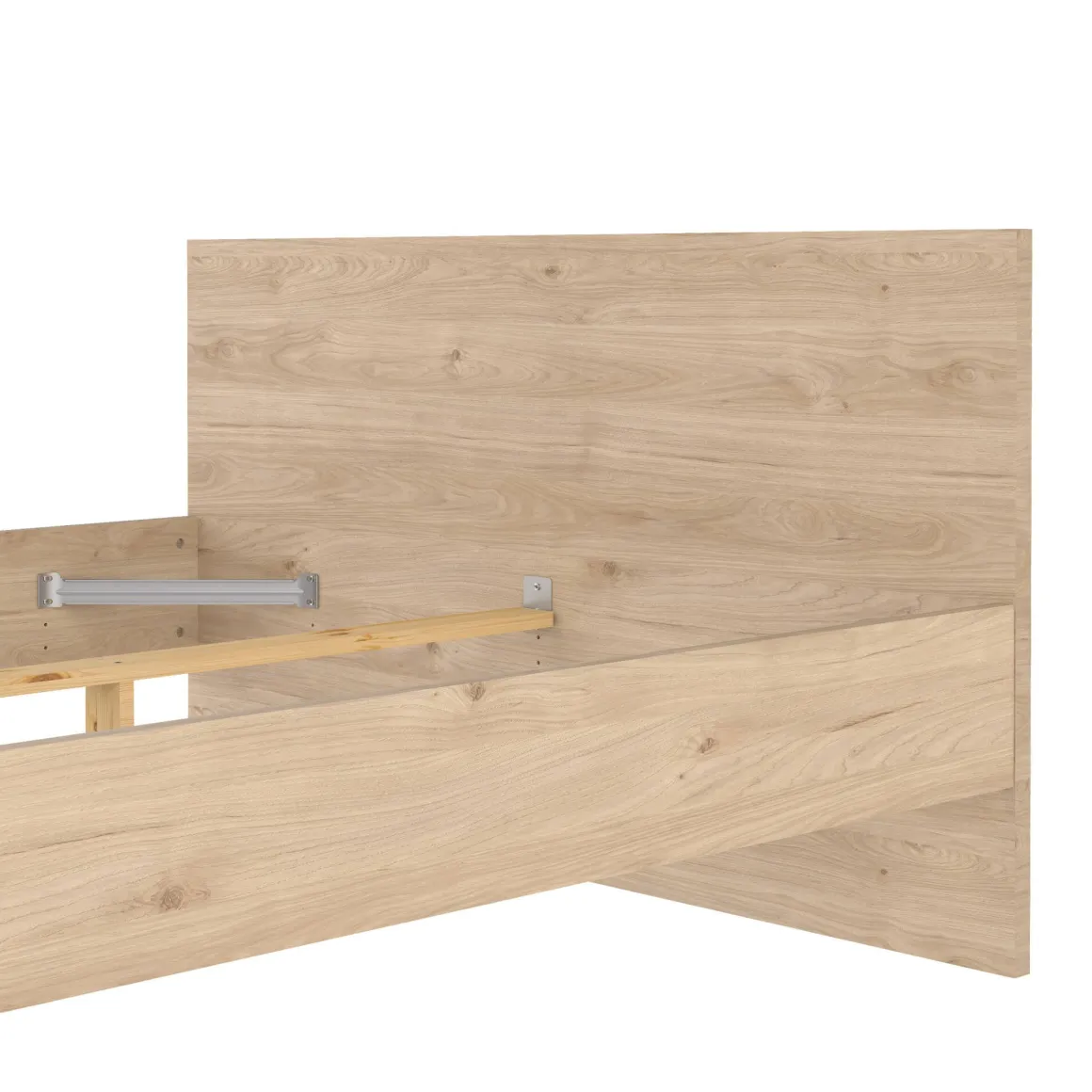 Letto piazza e mezza Gustava, 197x146 h80 cm, Rovere
