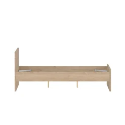 Letto piazza e mezza Gustava, 197x146 h80 cm, Rovere