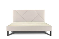 Letti Piazza E Mezza|Letti Piazza E Mezza > Dmora Letto piazza e mezza Hemera, 120x190 cm, Beige