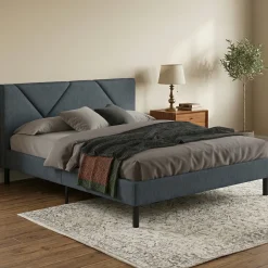 Letti Piazza E Mezza|Letti Piazza E Mezza > Dmora Letto piazza e mezza Hemera, 120x190 cm, Tortora Grigio Tortora