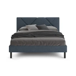 Letti Piazza E Mezza|Letti Piazza E Mezza > Dmora Letto piazza e mezza Hemera, 120x190 cm, Tortora Grigio Tortora