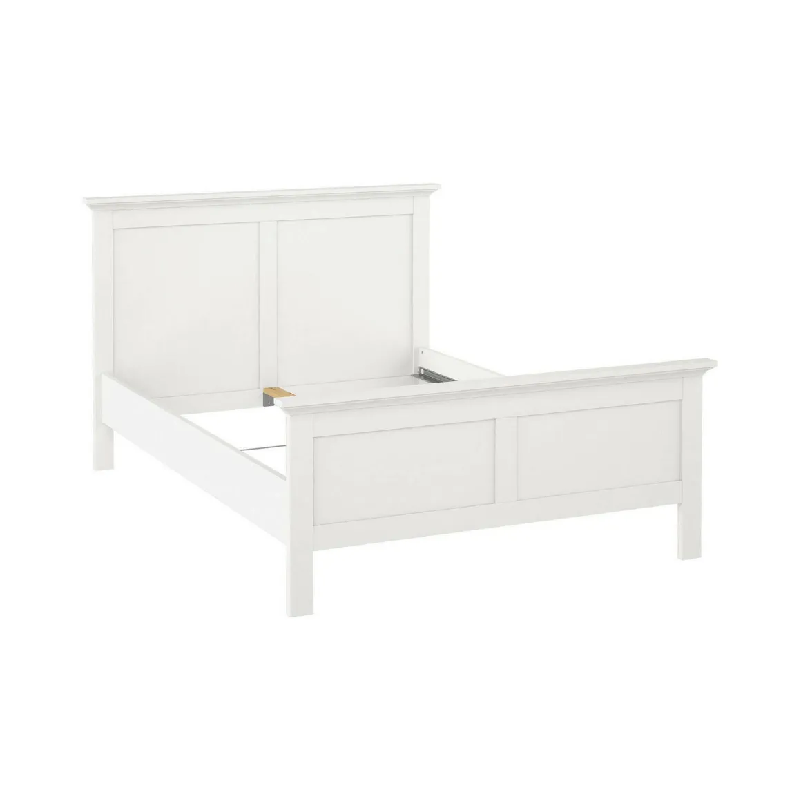 Letto piazza e mezza Phanfone, 158x201 h110 cm, Bianco