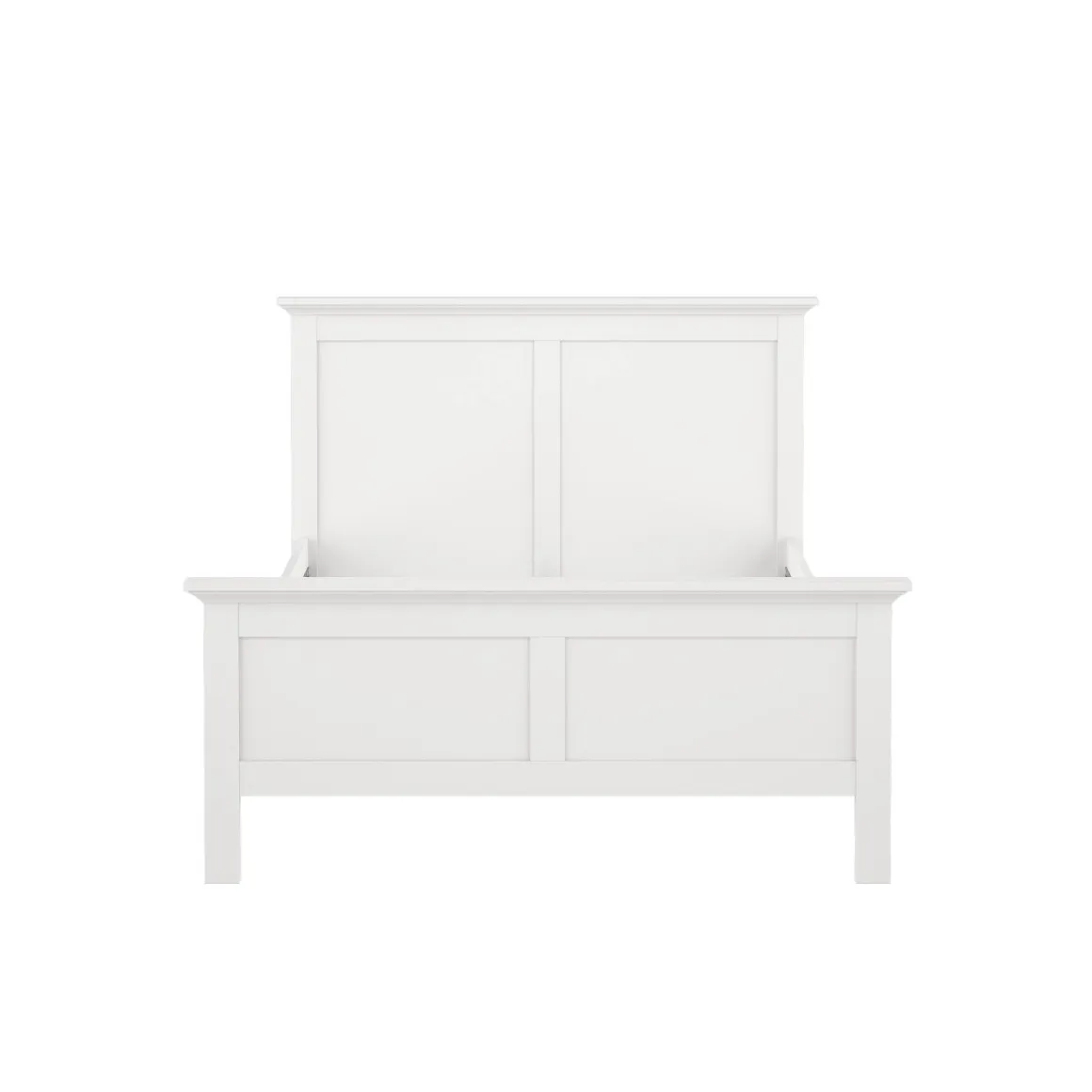 Letto piazza e mezza Phanfone, 158x201 h110 cm, Bianco