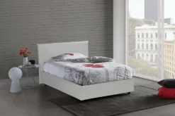 Letti Piazza E Mezza|Letti Contenitore > Dmora Letto piazza e mezza Re, con materasso Cm 120x200 incluso, Tortora Grigio Tortora
