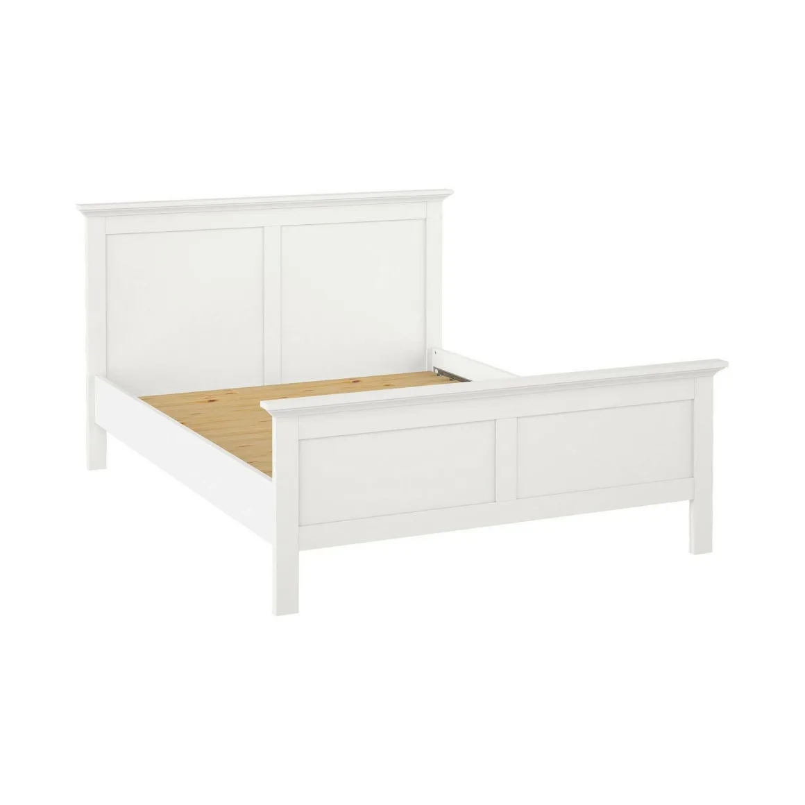 Letto piazza e mezza Saudel, 172x213 h110 cm, Bianco