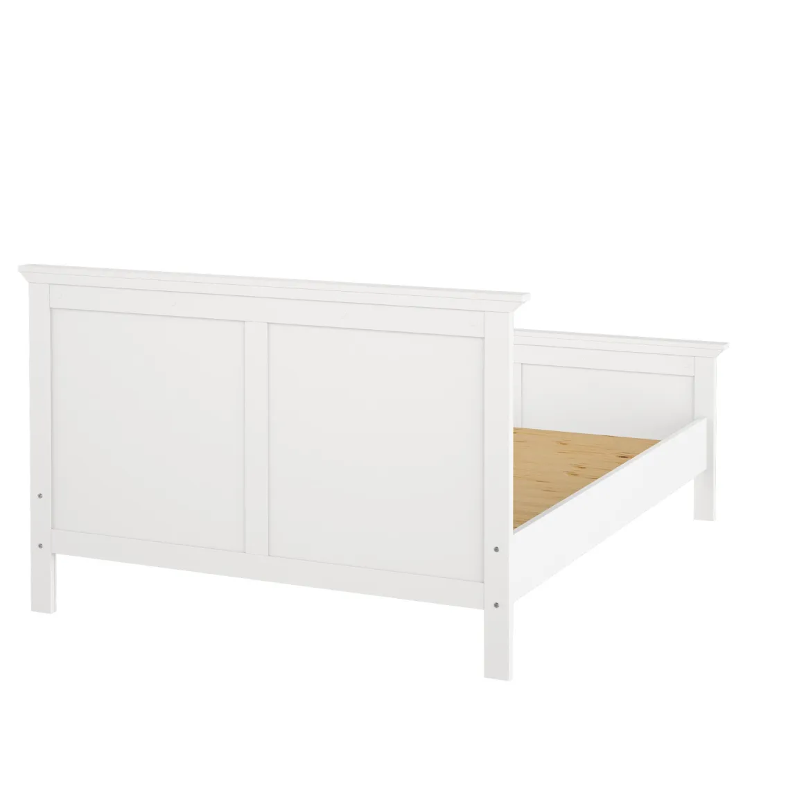Letto piazza e mezza Saudel, 172x213 h110 cm, Bianco