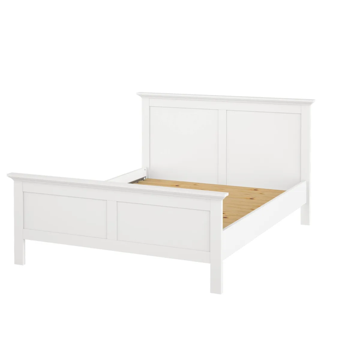 Letto piazza e mezza Saudel, 172x213 h110 cm, Bianco