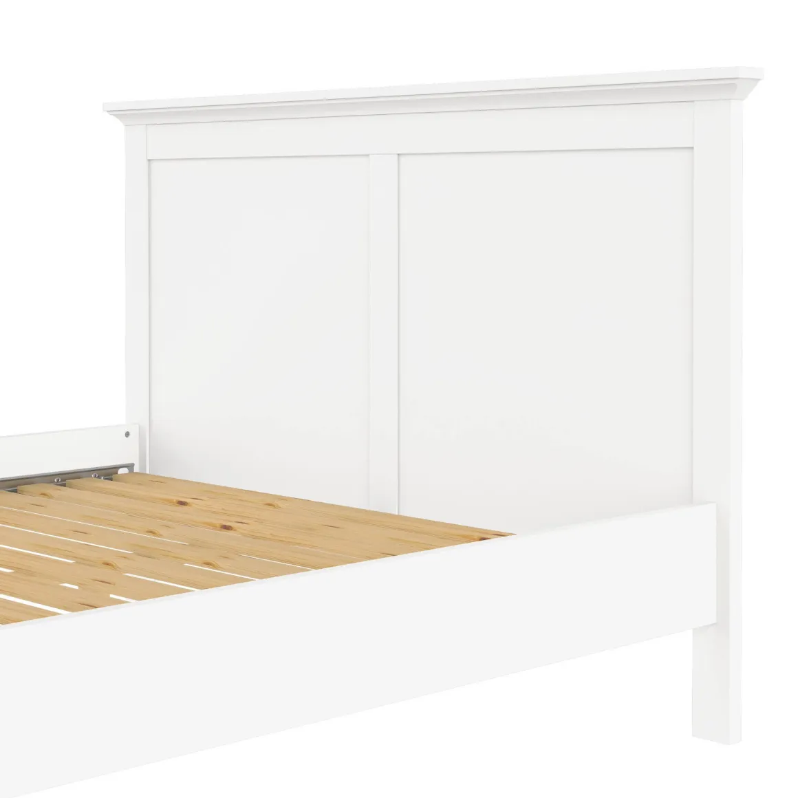 Letto piazza e mezza Saudel, 172x213 h110 cm, Bianco
