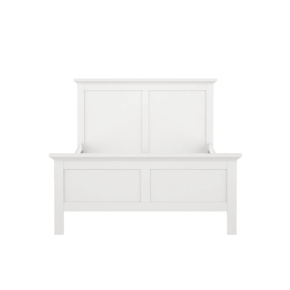 Letti Piazza E Mezza|Letti Piazza E Mezza > Dmora Letto piazza e mezza Umbert, 158x211 h110 cm, Bianco