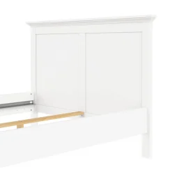 Letti Piazza E Mezza|Letti Piazza E Mezza > Dmora Letto piazza e mezza Umbert, 158x211 h110 cm, Bianco