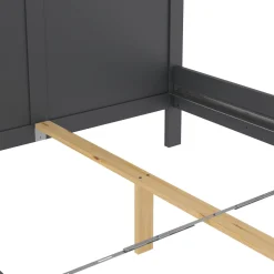 Letto piazza e mezza Umbert, 211x158 h110 cm, Grigio