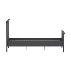 Letto piazza e mezza Umbert, 211x158 h110 cm, Grigio