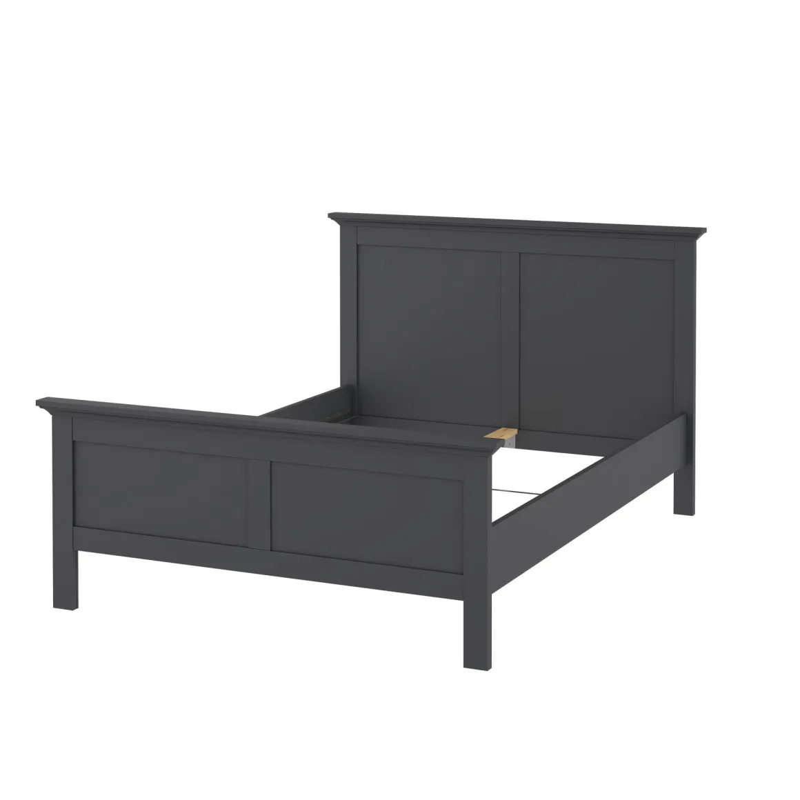 Letto piazza e mezza Umbert, 211x158 h110 cm, Grigio