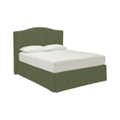 Letto Piazza e Mezza Verde Sfoderabile Contenitore, Dimensione Materasso 120x190 cm - Lavagna