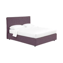 Letto Piazza e Mezza Viola Lilla Sfoderabile Contenitore, Dimensione Materasso 120x190 cm - Cirie