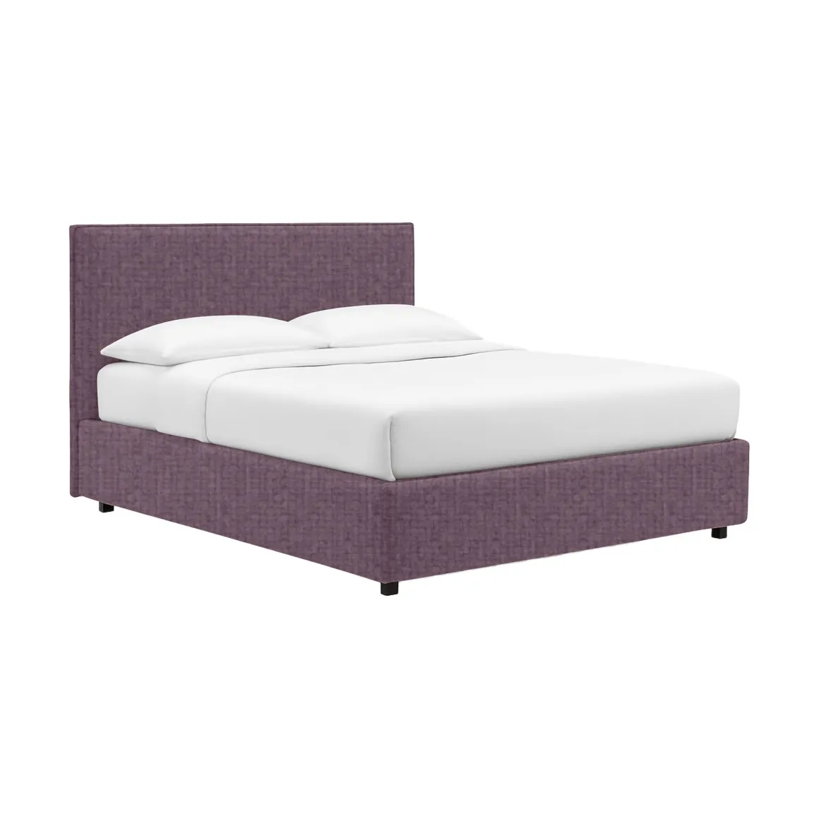 Letto Piazza e Mezza Viola Lilla Sfoderabile Contenitore, Dimensione Materasso 120x200 cm - Noceto