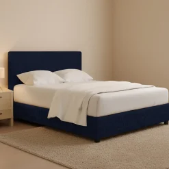 Letto Piazza e Mezza Viola Scuro Sfoderabile Contenitore, Dimensione Materasso 120x200 cm - Codevigo