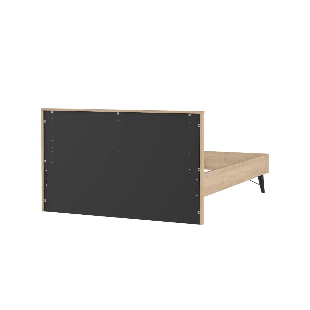 Letti Piazza E Mezza|Letti Piazza E Mezza > Dmora Letto piazza e mezza Zeri, 197x153 h91 cm, Rovere Marrone Rovere